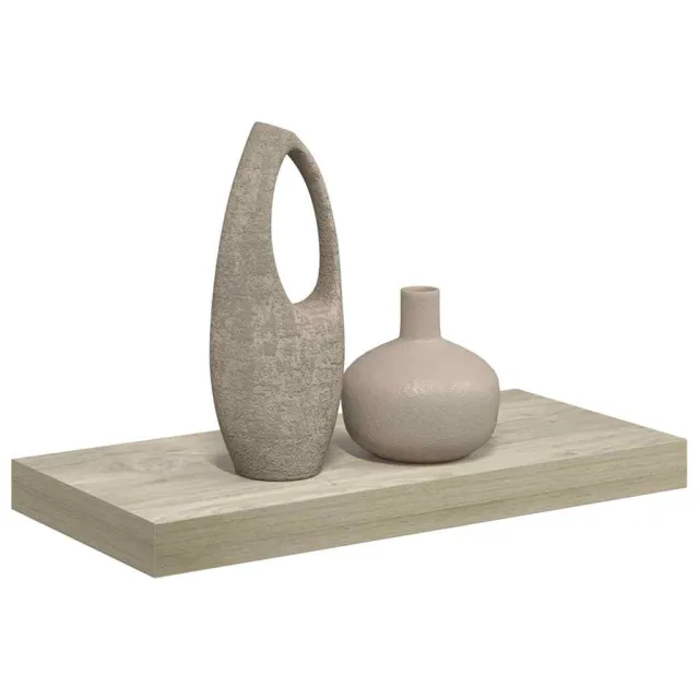 Étagère murale flottante chêne 50x23x3,8 cm MDF