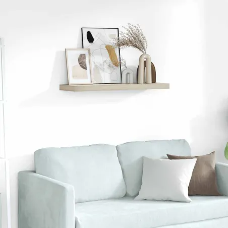 Étagère flottante murale chêne 80x23,5x3,8 cm MDF
