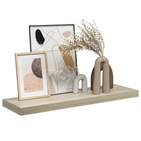 Étagère flottante murale chêne 80x23,5x3,8 cm MDF