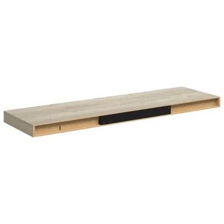 Étagère flottante murale chêne 80x23,5x3,8 cm MDF