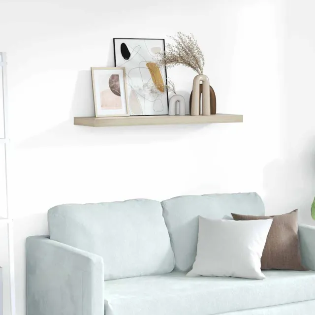 Étagère murale flottante chêne 90x23,5x3,8 cm MDF