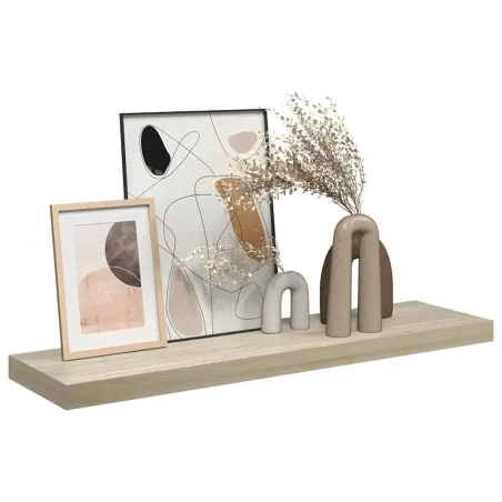 Étagère murale flottante chêne 90x23,5x3,8 cm MDF