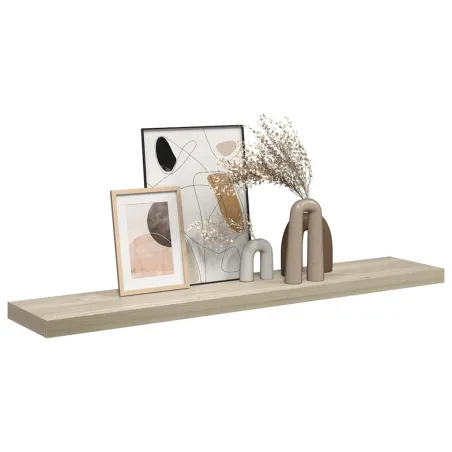 Étagère flottante murale chêne 120x23,5x3,8 cm MDF