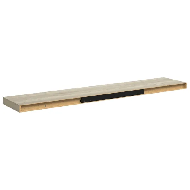 Étagère flottante murale chêne 120x23,5x3,8 cm MDF