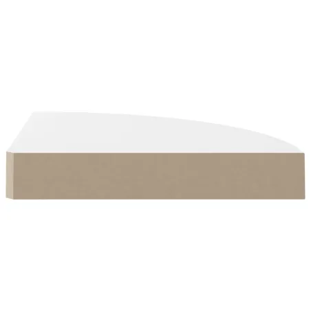 Étagère d'angle flottante Blanc brillant 25 x 25 x 3,8 cm MDF