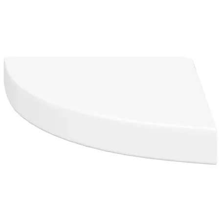 Étagères d'angle flottantes 4 pcs blanc 25x25x3,8 cm MDF