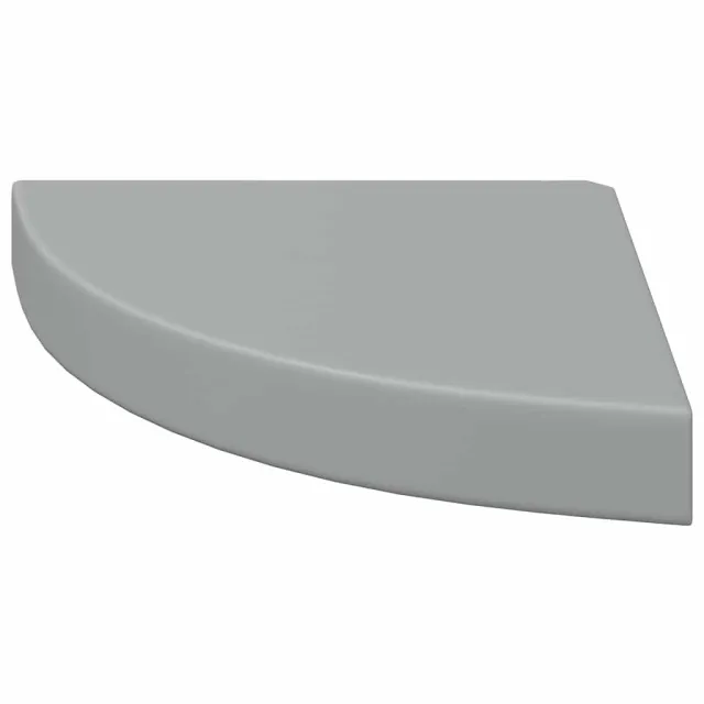 Étagères d'angle flottantes 4 pcs gris 25x25x3,8 cm MDF