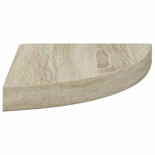 Étagères d'angle flottantes 2 pcs chêne 25x25x3,8 cm MDF