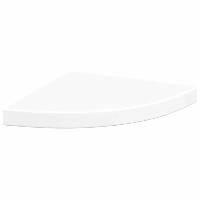 Étagère d'angle flottante Blanc 35x35x3,8 cm MDF