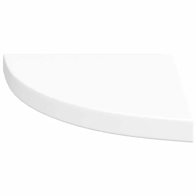 Étagères d'angle flottantes 2 pièces Blanc 35x35x3,8 cm MDF