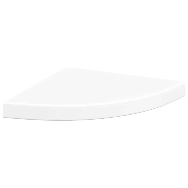 Étagères d'angle flottantes 4 pcs blanc 35x35x3,8 cm MDF