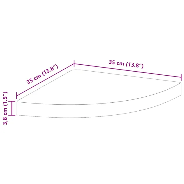 Étagères d'angle flottantes 4 pcs blanc 35x35x3,8 cm MDF
