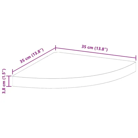 Étagères d'angle flottantes 2 pcs noir 35x35x3,8 cm MDF