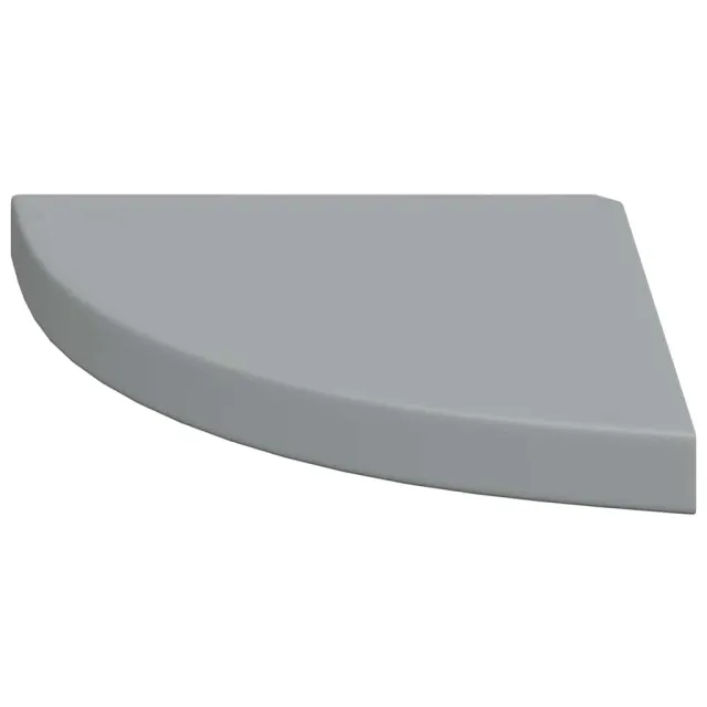 Étagères d'angle flottantes 4 pcs gris 35x35x3,8 cm MDF