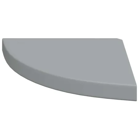 Étagères d'angle flottantes 4 pcs gris 35x35x3,8 cm MDF