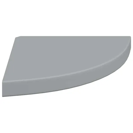 Étagères d'angle flottantes 4 pcs gris 35x35x3,8 cm MDF