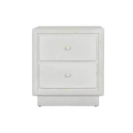 Mesita de Noche Home ESPRIT Blanco 48 x 36 x 53 cm 2