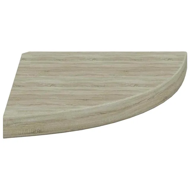 Étagères d'angle flottantes 2 pcs chêne 35x35x3,8 cm MDF
