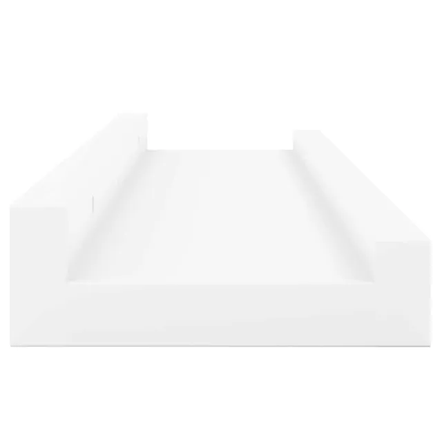 Étagères à rebord pour cadre photo 2 pcs Blanc 40x9x3 cm MDF