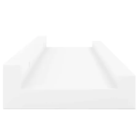 Étagères à rebord pour cadre photo 2 pcs Blanc 40x9x3 cm MDF