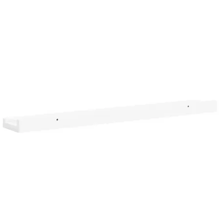 Étagères à rebord pour cadre photo 2 pcs Blanc 60x9x3 cm MDF