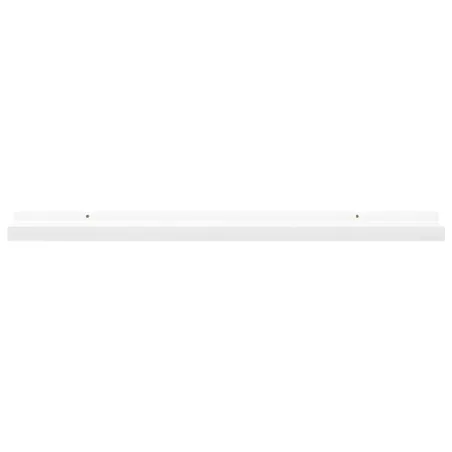 Étagères à rebord pour cadre photo 2 pcs Blanc 80x9x3 cm MDF