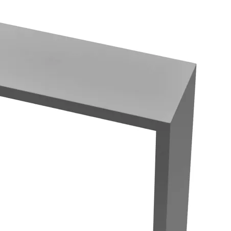 Étagères murales sous forme de cube 3 pcs Gris MDF