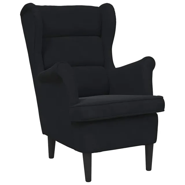 Fauteuil noir velours