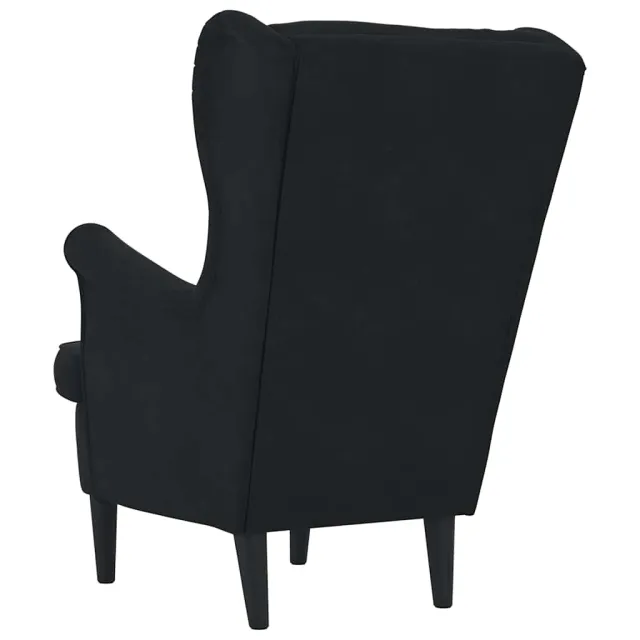 Fauteuil noir velours