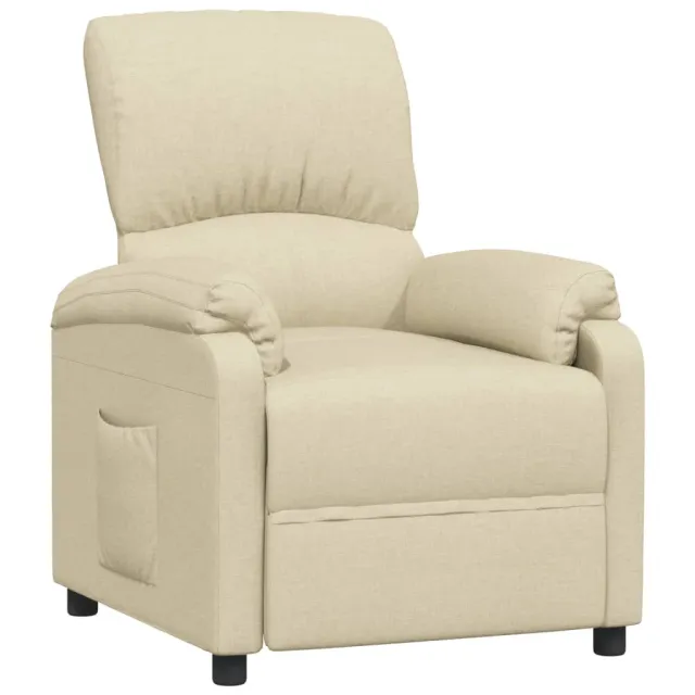 Fauteuil inclinable Crème Tissu