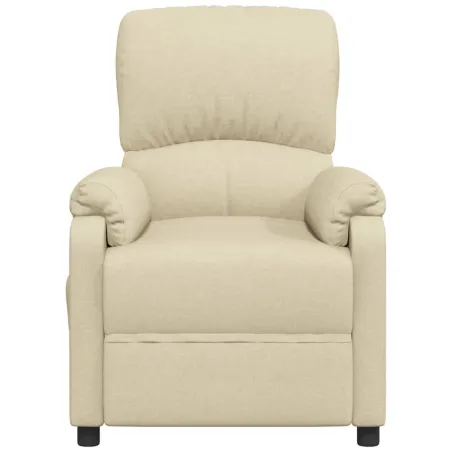 Fauteuil inclinable Crème Tissu