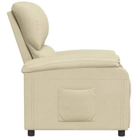 Fauteuil inclinable Crème Tissu