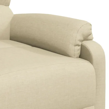 Fauteuil inclinable Crème Tissu
