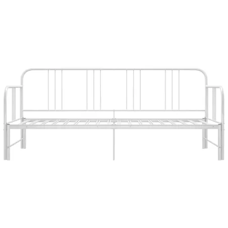 Cadre de canapé-lit extensible sans matelas blanc 90x200 cm
