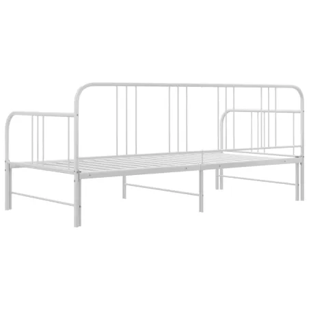 Cadre de canapé-lit extensible sans matelas blanc 90x200 cm