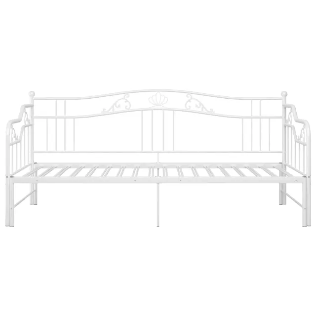 Cadre de canapé-lit extensible sans matelas blanc 90x200 cm