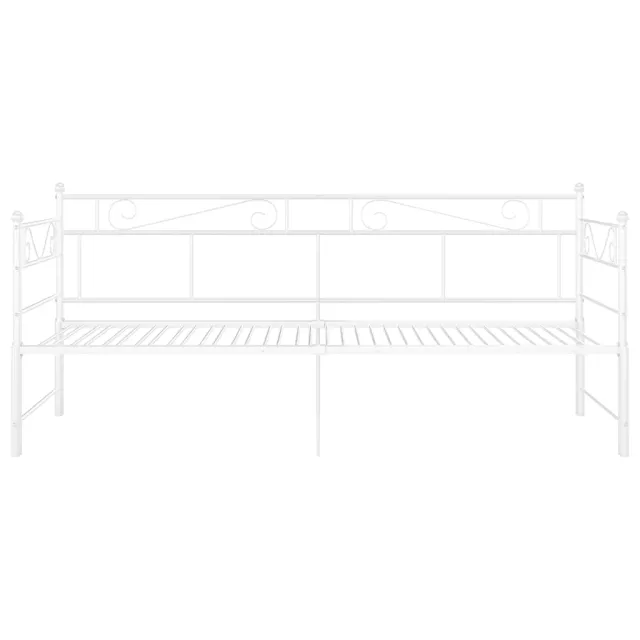 Cadre de canapé-lit extensible sans matelas blanc 90x200 cm