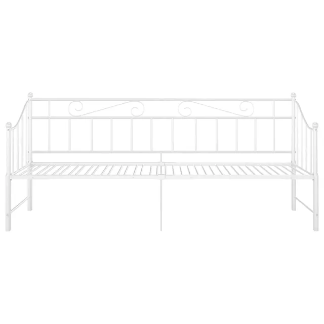 Cadre de canapé-lit extensible sans matelas blanc 90x200 cm
