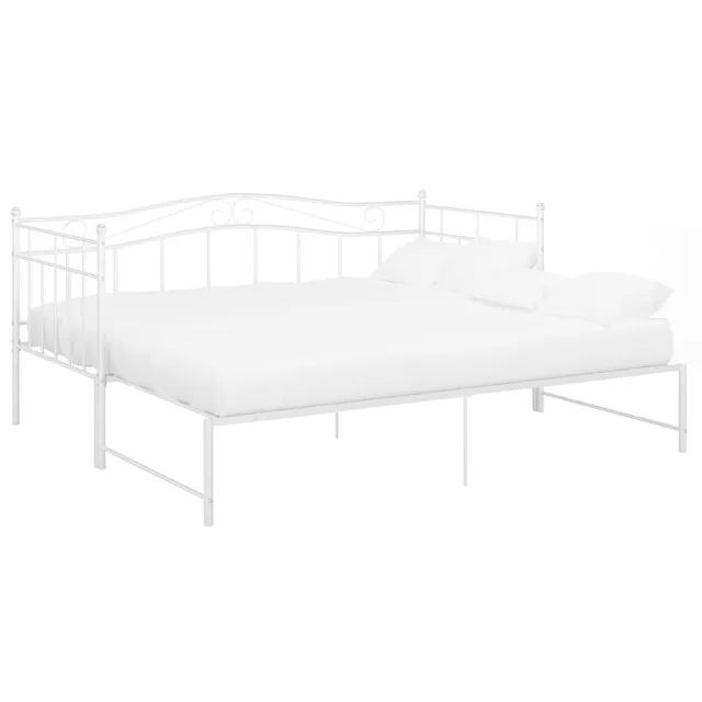 Cadre de canapé-lit extensible sans matelas blanc 90x200 cm