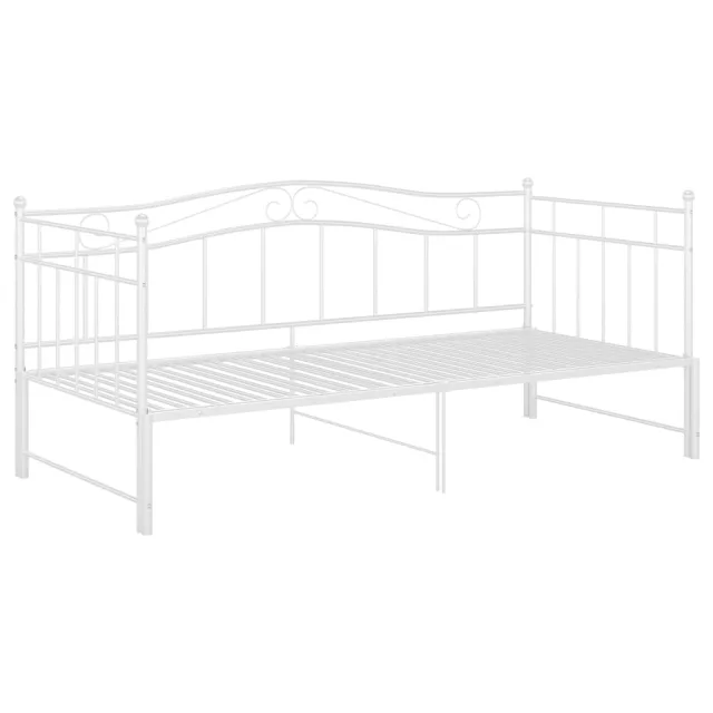 Cadre de canapé-lit extensible sans matelas blanc 90x200 cm