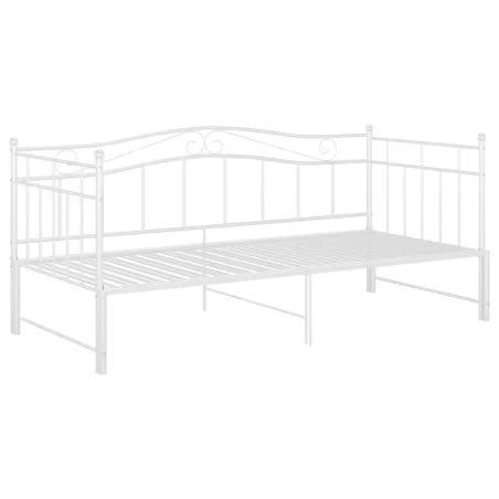 Cadre de canapé-lit extensible sans matelas blanc 90x200 cm