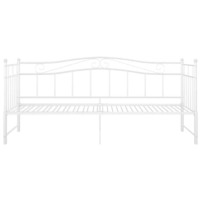 Cadre de canapé-lit extensible sans matelas blanc 90x200 cm