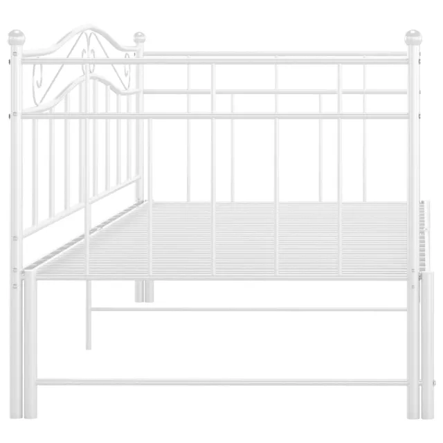 Cadre de canapé-lit extensible sans matelas blanc 90x200 cm
