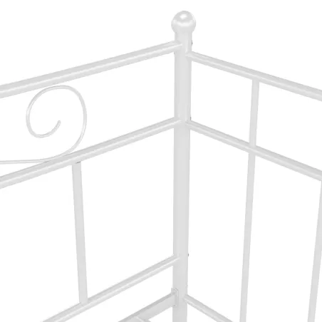 Cadre de canapé-lit extensible sans matelas blanc 90x200 cm