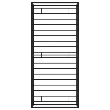 Cadre de lit sans matelas noir métal 90x200 cm