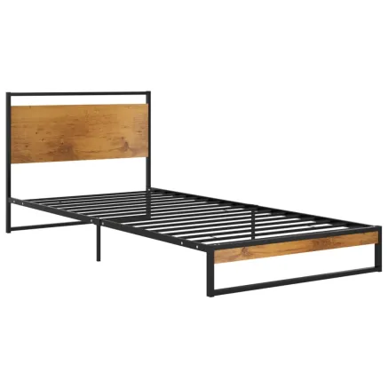 Cadre de lit sans matelas métal 90x200 cm 2