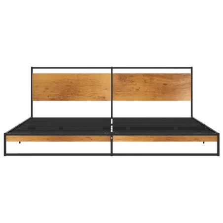 Cadre de lit sans matelas métal 200x200 cm