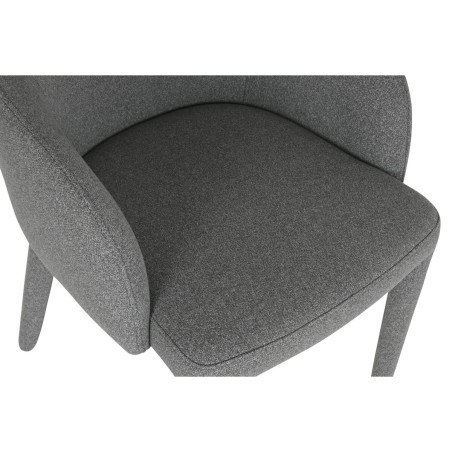 Sedia da Sala da Pranzo Home ESPRIT Grigio Poliestere Metallo 59 X 63