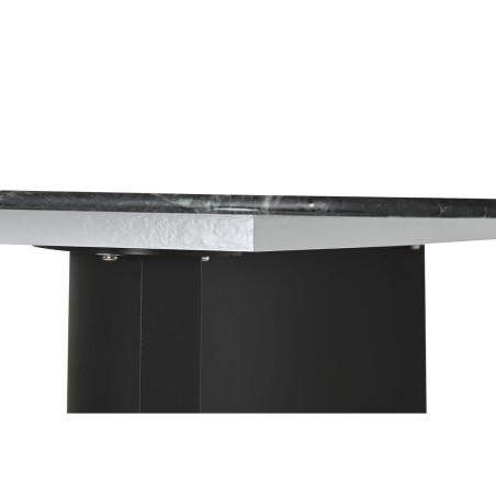 Dining Table Home ESPRIT Black Green Metal Tempered Glass 200 x 100 x