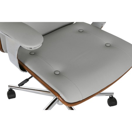 Sedia Ufficio con Poggiatesta Home ESPRIT Beige Avorio